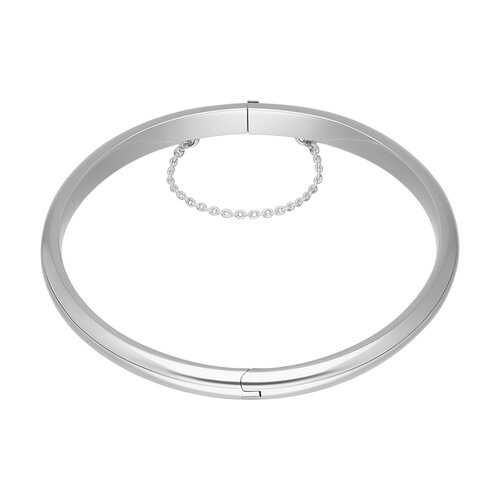 Esclava Lisa Ovalada con Cadena de Seguridad