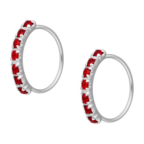 Piercing Argolla Circones Rubí 10 mm