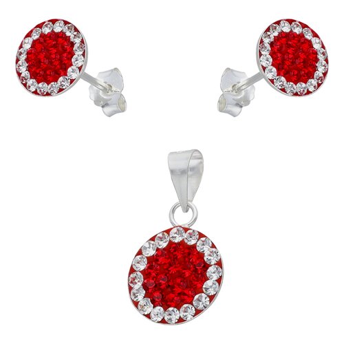 Conjunto Cristales Rojo