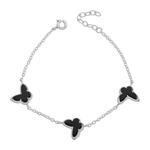 Pulsera Mariposa Ónix
