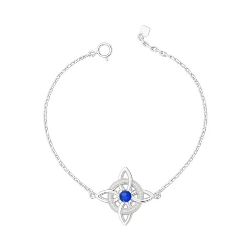 Pulsera Nudo de Brujas Circón Zafiro