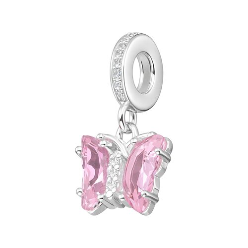 Colgante Charm Mariposa Cristal Hecho con Swarovski® Rosa