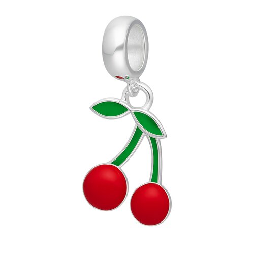 Colgante Charm Cereza Esmaltada