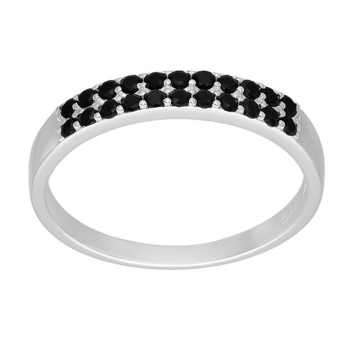 Anillo Cintillo Circones Ónix