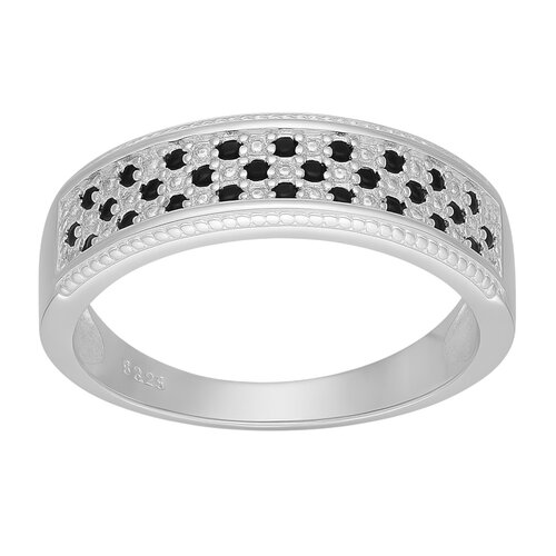 Anillo Cintillo Circones Ónix