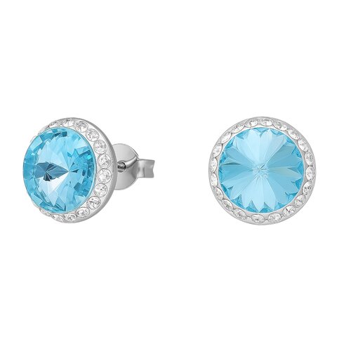 Aro Cristal Hecho con Swarovski® Celeste Strass 10 mm