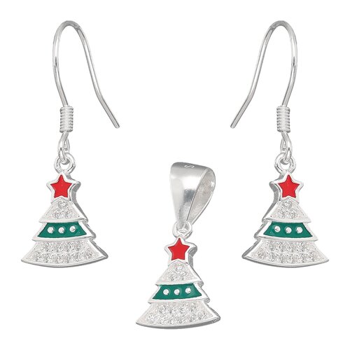 Conjunto Árbol de Navidad Esmaltado Circones