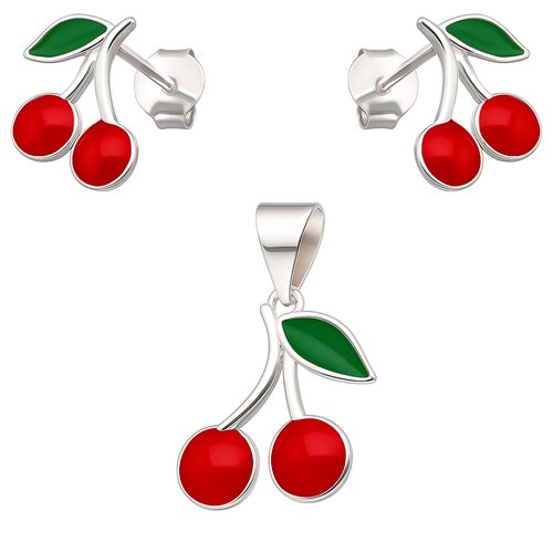Conjunto Cereza Esmaltada