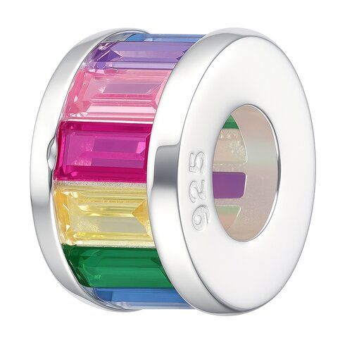 Colgante Charm Circones Baguette Multicolor