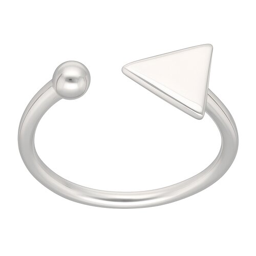 Anillo Ajustable Esfera Triangulo