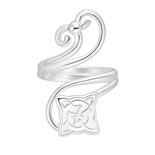 Anillo Nudo de Brujas Espiral