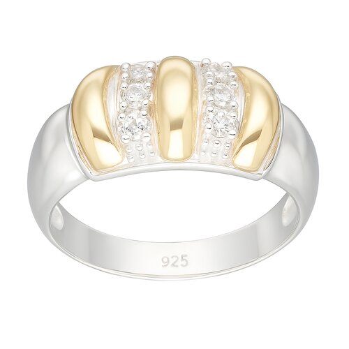 Anillo Líneas en Oro Circones