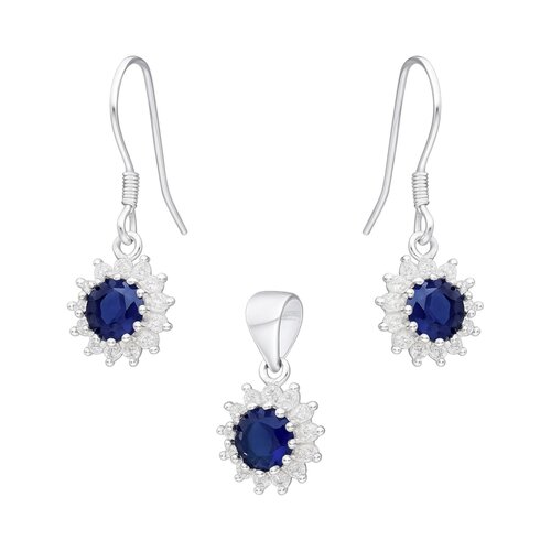 Conjunto Flor Circón Zafiro