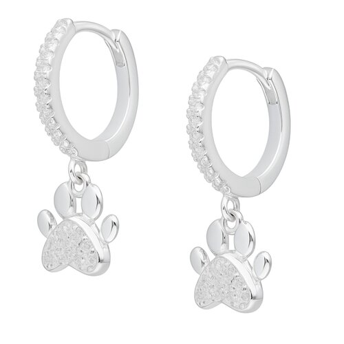 Argolla Huggie Patita Circones 14 mm