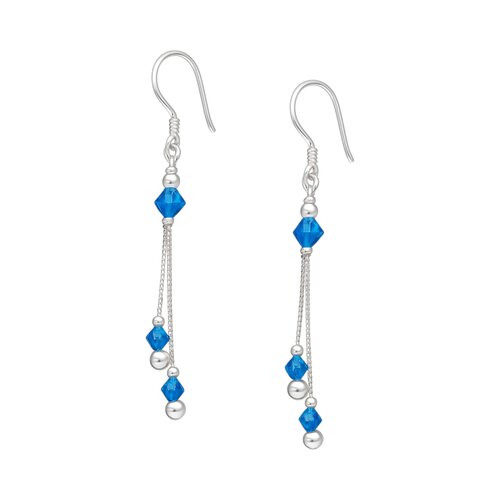 Aro Esferas Cristales Azul