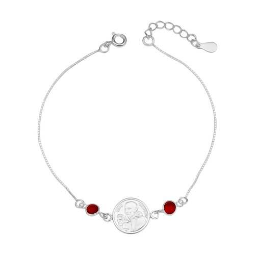 Pulsera San Benito Cristales Rojo