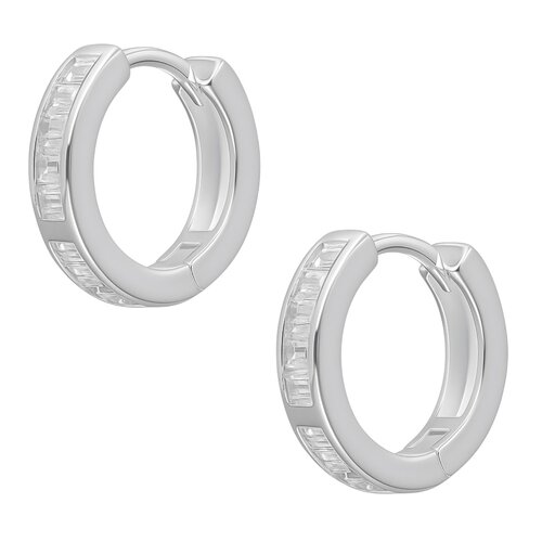 Argolla Huggie Circones Baguette 13 mm