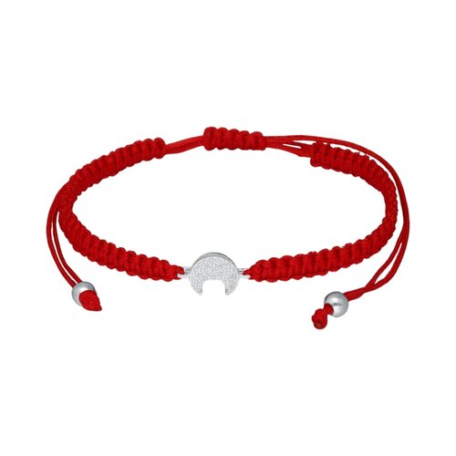 Pulsera Hilo Rojo Ajustable Media Luna Circones
