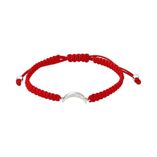 Pulsera Hilo Rojo Ajustable Media Luna Circones