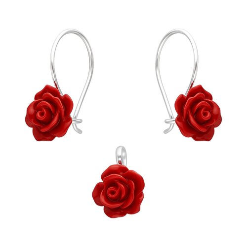 Conjunto Flor Burdeo