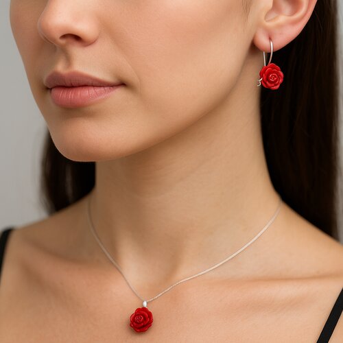 Conjunto Flor Burdeo