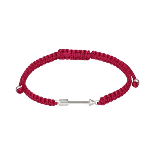 Pulsera Hilo Fucsia Ajustable Flecha