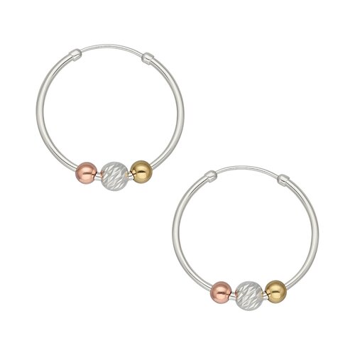 Argolla Esferas Facetada 24 mm