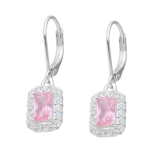 Aro Clip Circón Baguette Rosa Francia