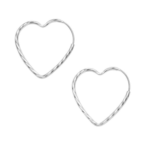 Argolla Corazón Facetado 29x28 mm