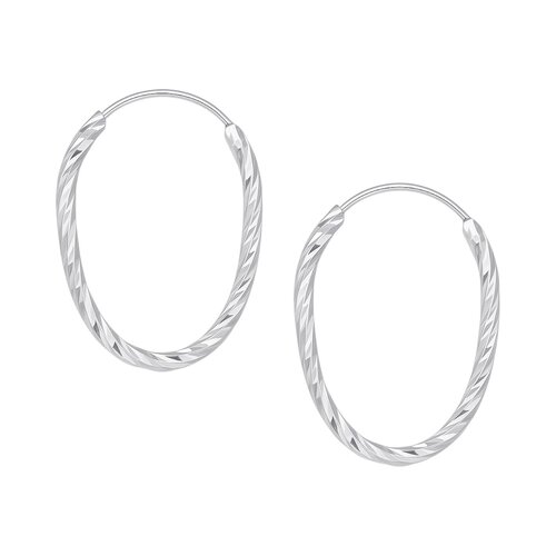 Argolla Ovalada Entorchada 25x18 mm