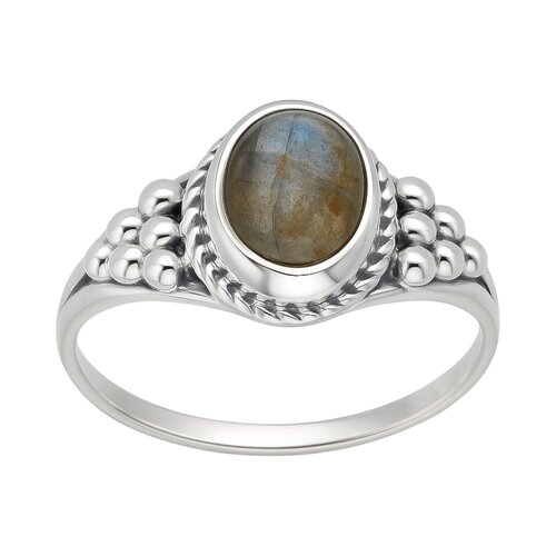 Anillo Ovalado Labradorita