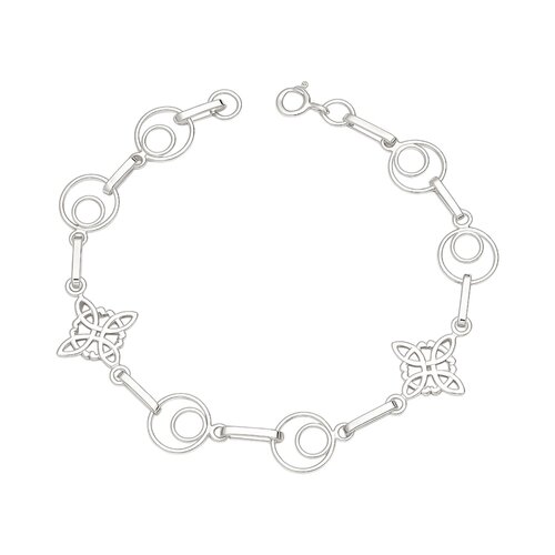 Pulsera Nudo de Brujas Circulos Facetado