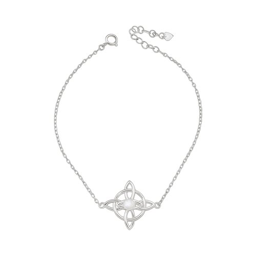 Pulsera Nudo de Brujas Piedra Luna