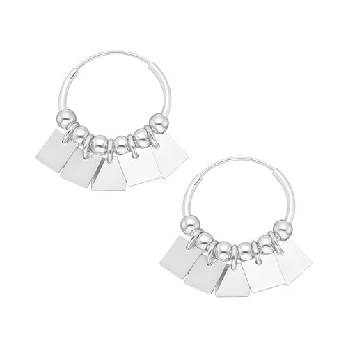 Argolla Esferas Rombos 16 mm