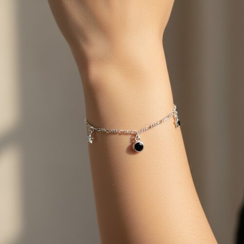 Pulsera Estrellas Circones Ónix