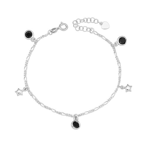 Pulsera Estrellas Circones Ónix