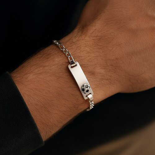 Pulsera Piocha Pelota de Fútbol Esmaltada 15 cm