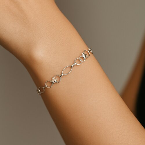 Pulsera Círculos Óvalos Estrellas