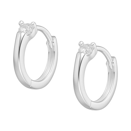 Argolla Huggie Circón 11 mm