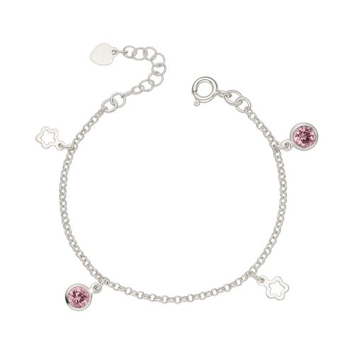 Pulsera Flores Circones Rosa Francia 17 cm
