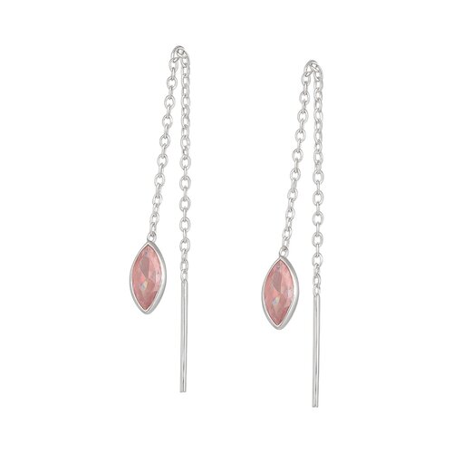 Aro Pasador Gota Circón Rosa Francia