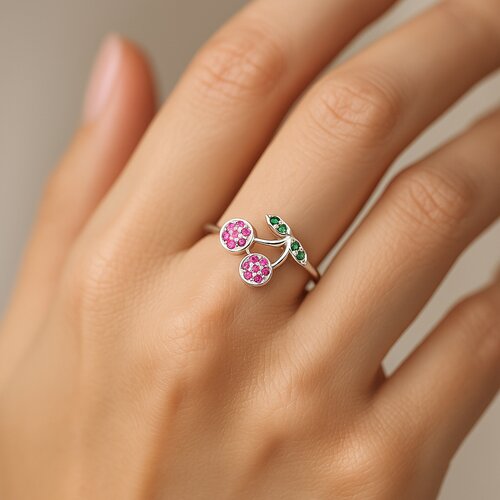Anillo Midi Cereza Circones