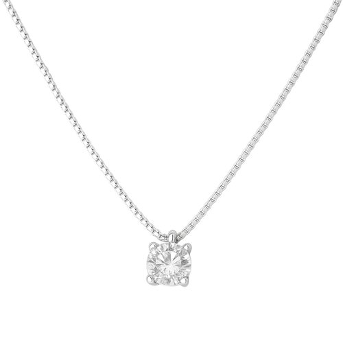 Collar Circón Punto de Luz 4 mm