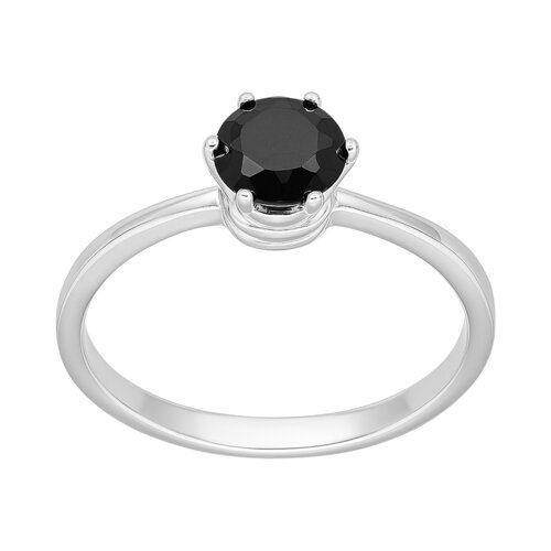 Anillo Circón Ónix Solitario