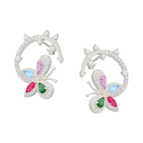 Aro Mariposa Circones Multicolor