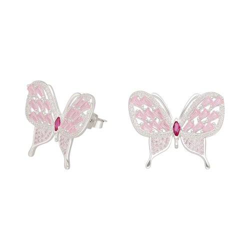 Aro Mariposa Circones Baguette Multicolor