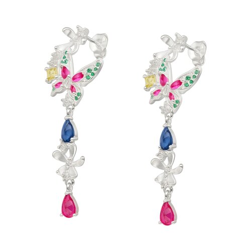 Aro Mariposa Flor Circones Multicolor