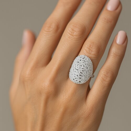 Anillo Ovalado Circones Baguette