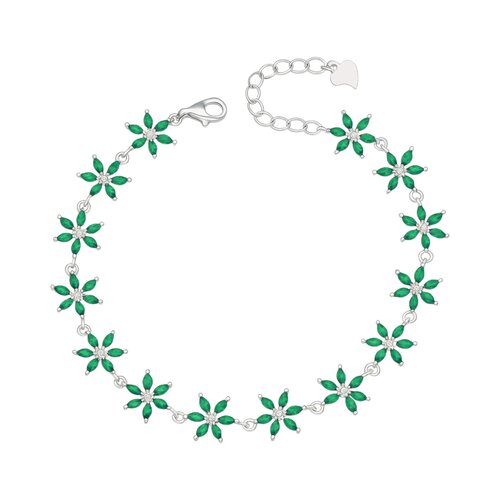Pulsera Flores Esmeralda