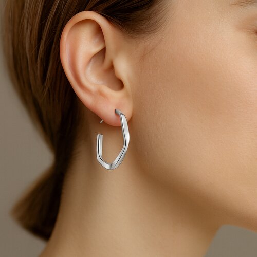 Semi Argolla Ondulada 40 mm